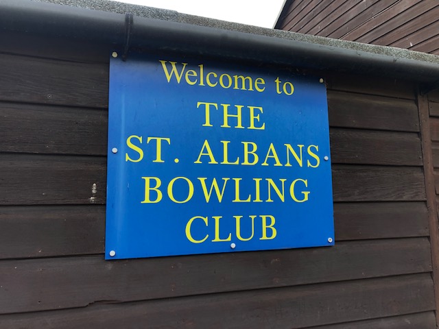 St Albans Bowling Club Sign